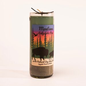 Montana Lodgepole Pine Bottle Candle by Sunshine Can-dles